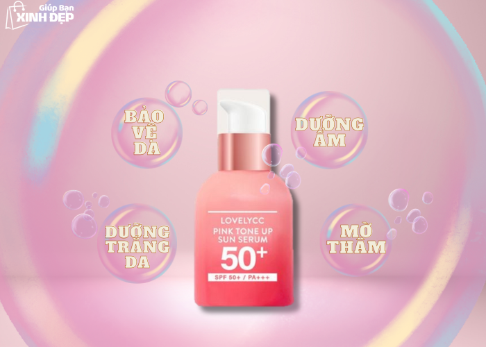 Serum chống nắng LovelyCC Pink Tone Up Sun: Sự kết hợp hoàn hảo giữa chống nắng và dưỡng da cam-nang-lam-dep - 1