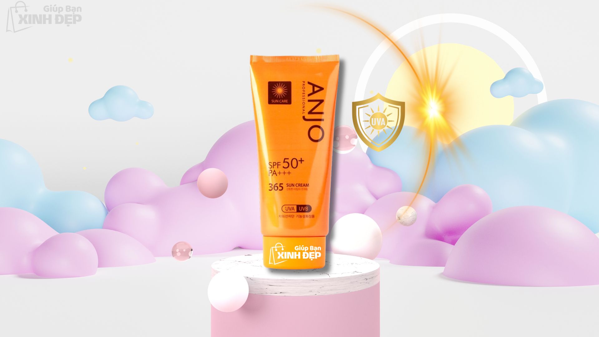Kem chống nắng Anjo 365 SPF50 PA Hàn Quốc: Bí quyết chăm sóc da hiệu quả mỗi ngày