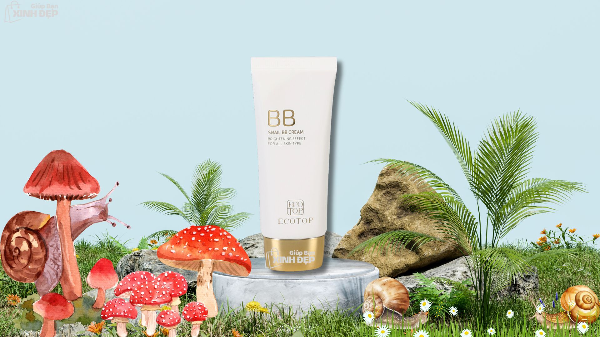 Kem Nền Chống Nắng Snail BB Cream ECOTOP: Giải Pháp Làm Đẹp Toàn Diện Cho Làn Da Hoàn Hảo