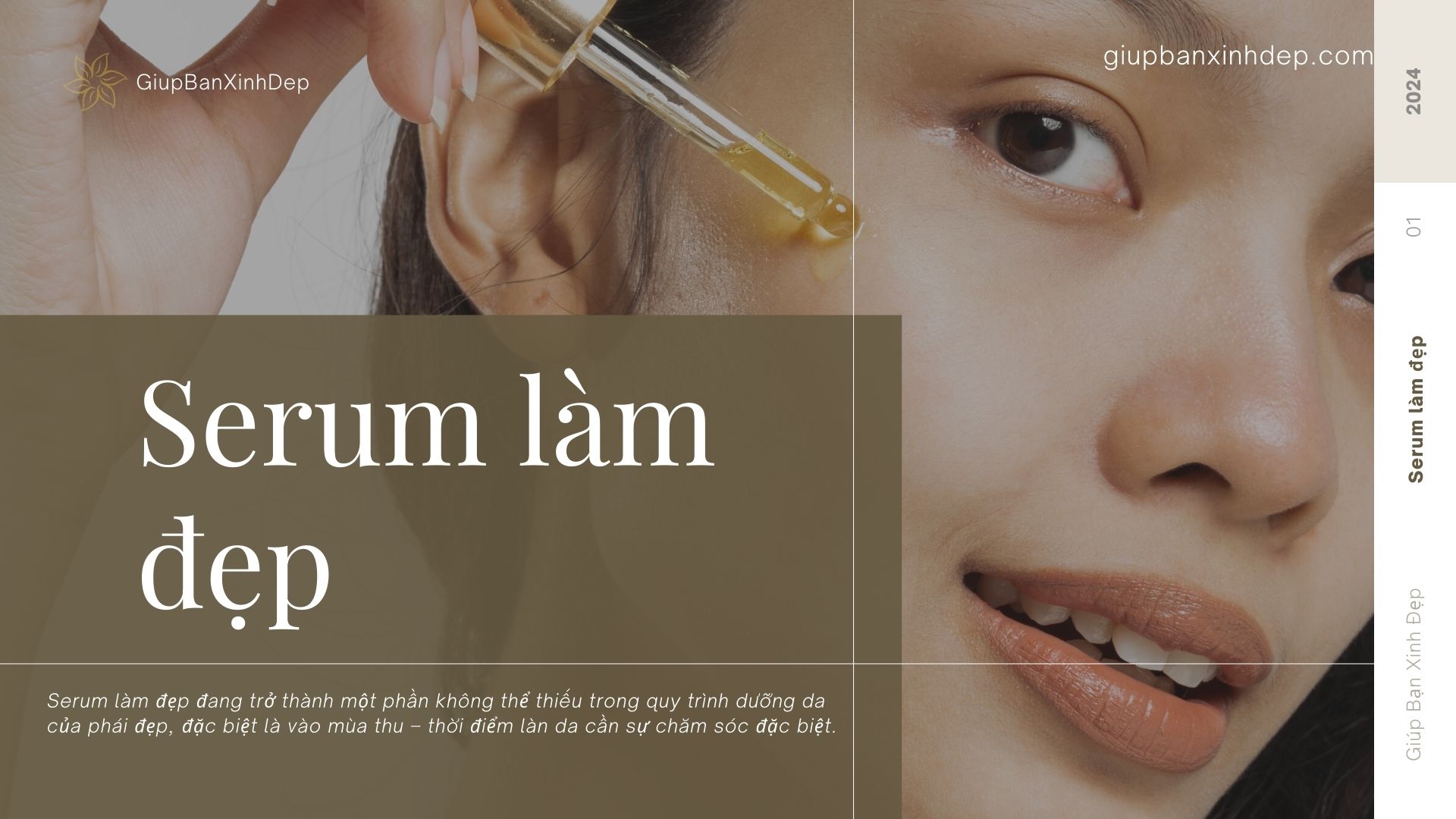 Serum làm đẹp: Bí quyết để có làn da rạng rỡ trong mùa thu này