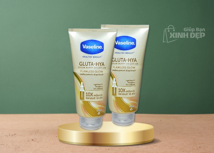 Dưỡng Thể Trắng Da Vaseline Healthy Bright Gluta-Hya Serum Burst Thái Lan-2