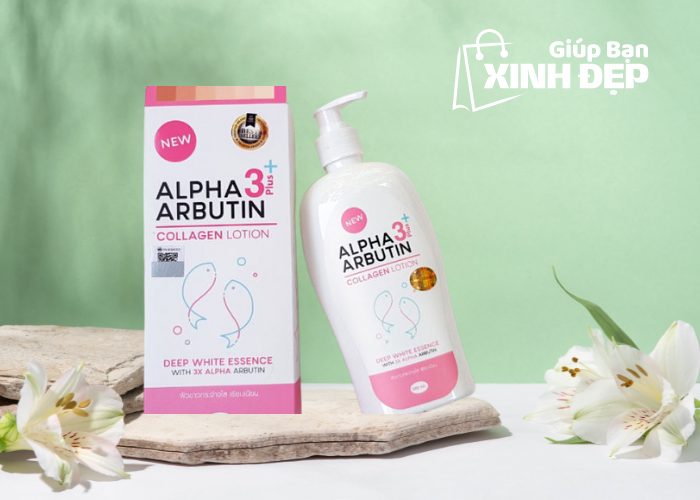 Dưỡng Trắng Da Alpha Arbutin Collagen Lotion 500ml Thái Lan-3