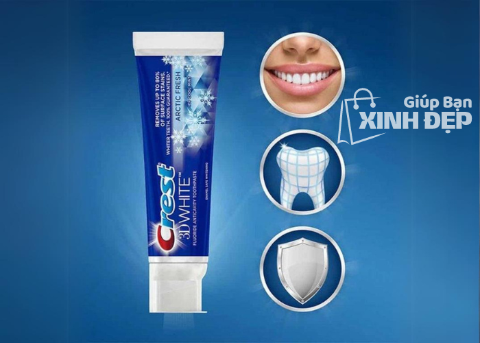 Kem đánh răng làm trắng Crest 3D White Advanced Triple Whitening Hàng Mỹ-2