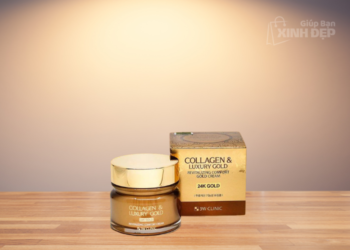 Kem Dưỡng Da Collagen & Luxury Gold 24k 3W Clinic Revitalizing Comfort Gold Cream