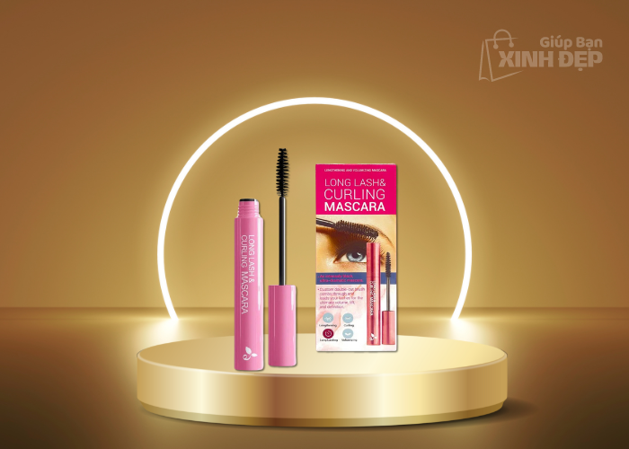 Mascara Làm Dài & Cong Mi Mascara Pink Long Lash & Curling ECOSY