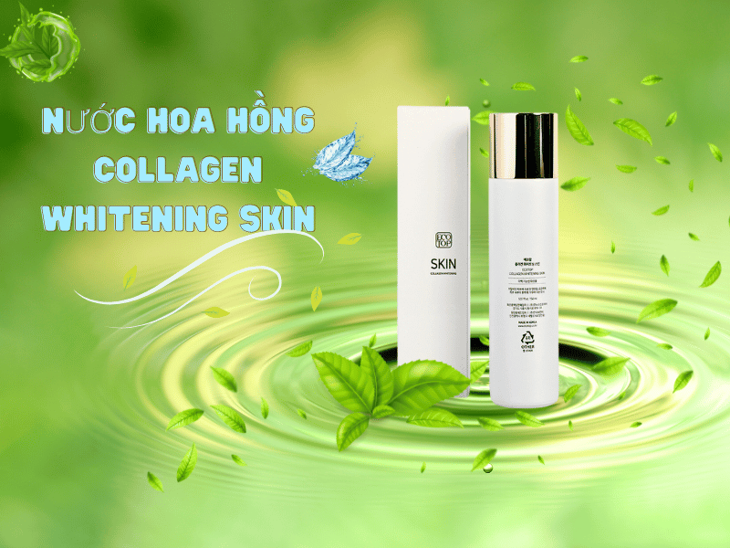 Nước Hoa Hồng Dưỡng Trắng Da Gold Collagen Whitening Skin ECOTOP - săn sóc làn da trở nên khỏe mạnh