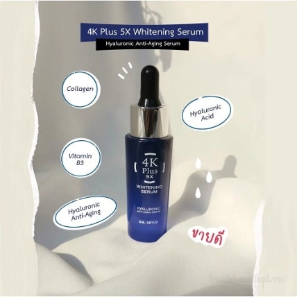 Serum Dưỡng Da 4K Plus 5X Whitening Thái Lan – Giải Pháp Làm Trắng Da Hiệu Quả Từ Thiên Nhiên