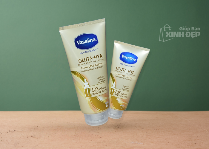 Dưỡng Thể Trắng Da Vaseline Healthy Bright Gluta-Hya Serum Burst Thái Lan