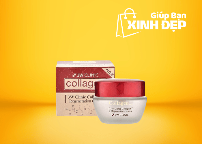 Kem Dưỡng Trắng Da Chống Lão Hóa 3W Clinic Collagen