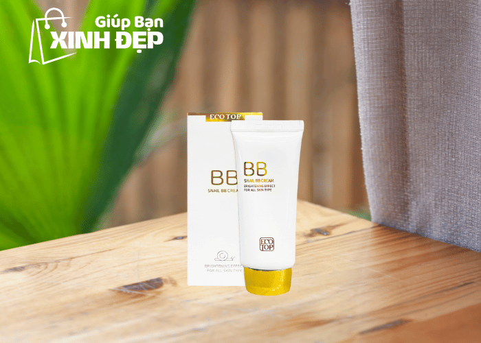 Kem Nền Chống Nắng Snail BB Cream ECOTOP 180ml Hàn Quốc