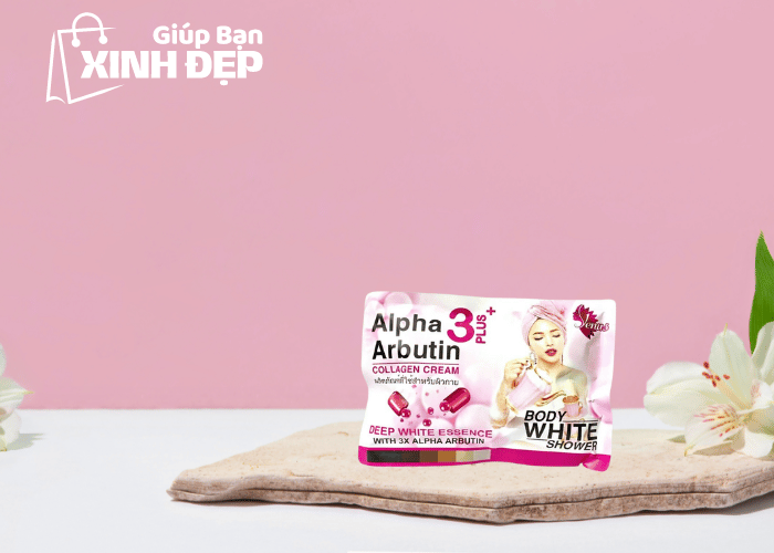 Tắm Ủ Trắng Body White Shower Alpha Arbutin Thái Lan