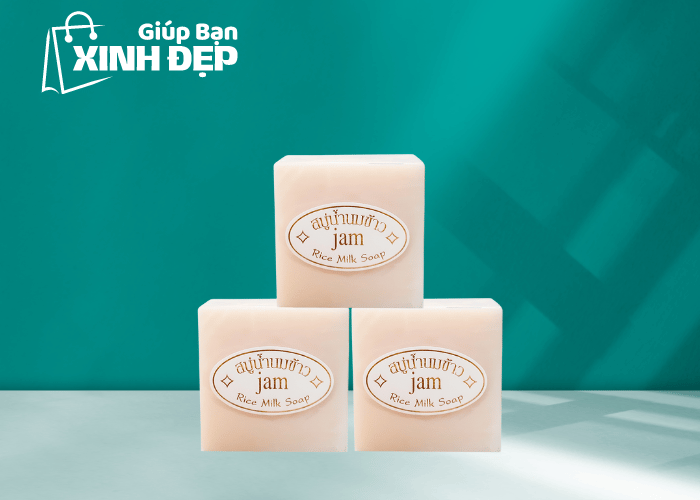 Xà Phòng Tắm Trắng Cám Gạo Rice Milk Soap Thái Lan