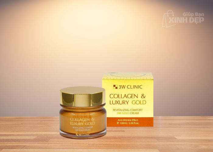 Kem Dưỡng Da Collagen & Luxury Gold 24k 3W Clinic Revitalizing Comfort Gold Cream-2