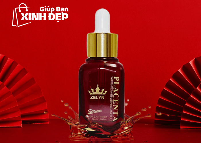 Serum Nhau Thai Cừu Placenta Whitening Anti-Wrinkle Ampoule 30ml-2