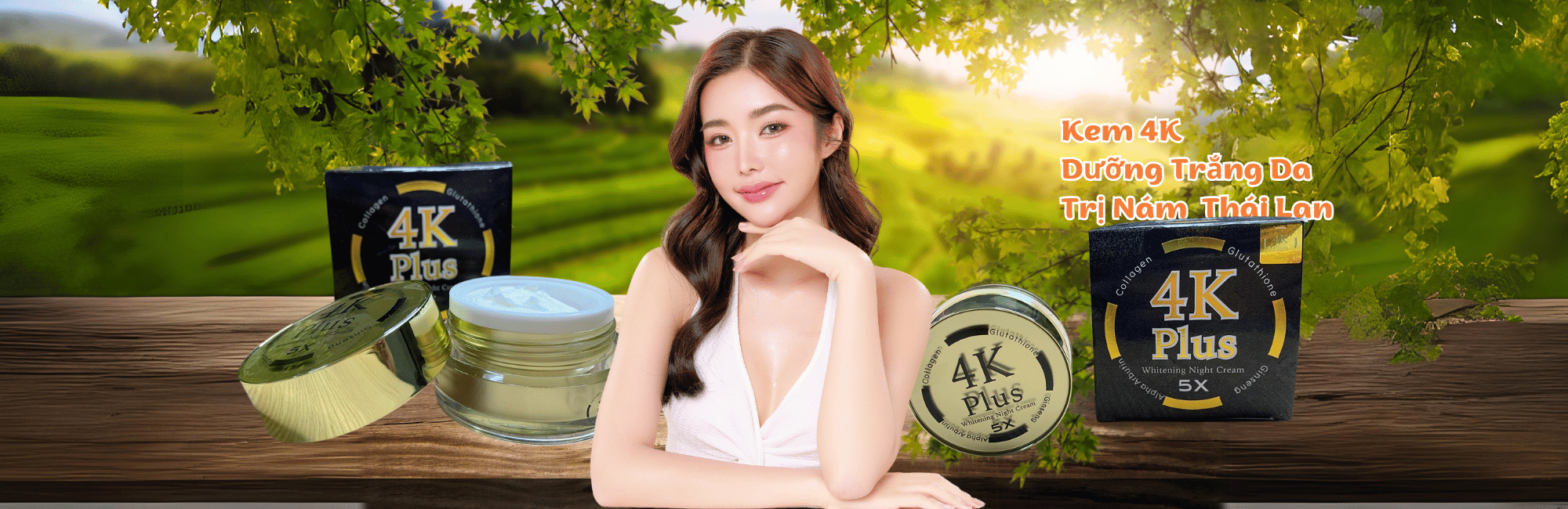 Kem Dưỡng Trắng Da Nhân Sâm 4k Plus Whitening Night Cream